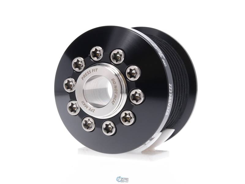 Representative photo - 2.38" 8 Rib ZPE GripTec® 2pc TRD Tundra L3V Black Pulley & Hub Kit