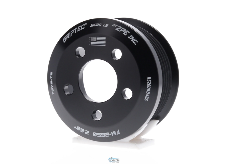 Representative photo - 66mm 6 Rib ZPE GripTec® 2pc 4.6 l FMS Ford-Roush TVS L3 Black Pulley Only