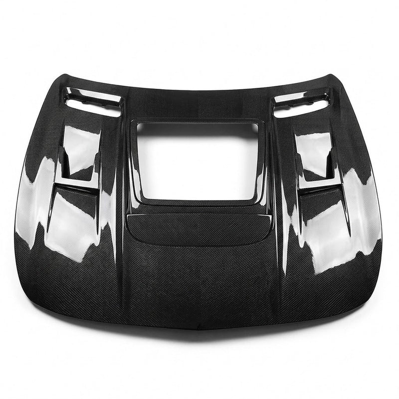 2016-2021 Mercedes AMG GT/GTS/GTC/GTR Glass Engine Cover Carbon Fiber Hood | C190/R190
