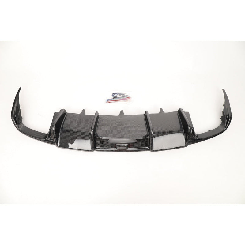 2012-2015 Audi A6/S6 Carbon Fiber KB Style Diffuser with LED Brake Light | C7 A6/S6