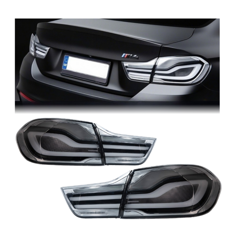 2014-2020 BMW M4/4-Series LCI Style Clear LED Taillights | F82/F83/F32/F33/F36