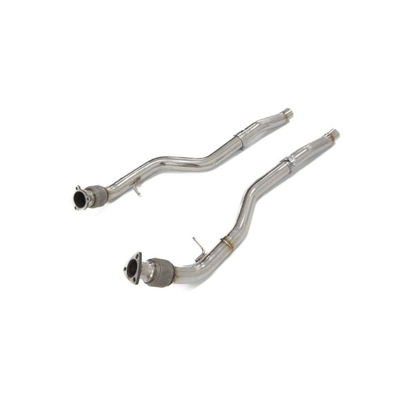 2021-2026 Audi RS6/RS7 Front Resonator Delete Pipes | C8 RS6/RS7