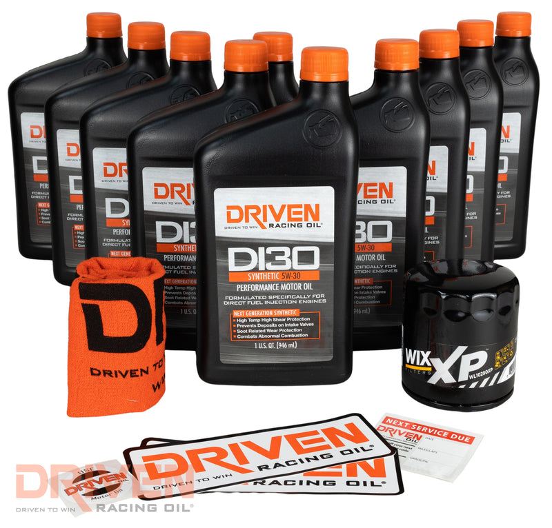 DI30 SAE 5W-30 (Gen V GM LT1 & LT4) | Oil Change Kit (10 Quarts)