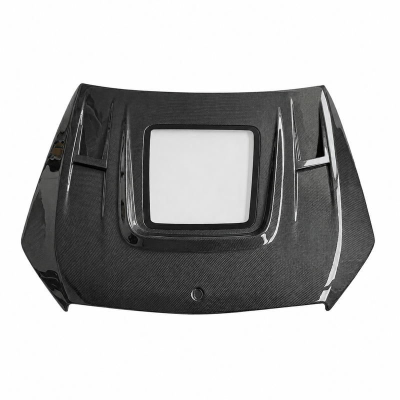 2015-2023 Mercedes C-Class/C43 AMG Glass Engine Cover Carbon Fiber Hood | W205/S205/C205