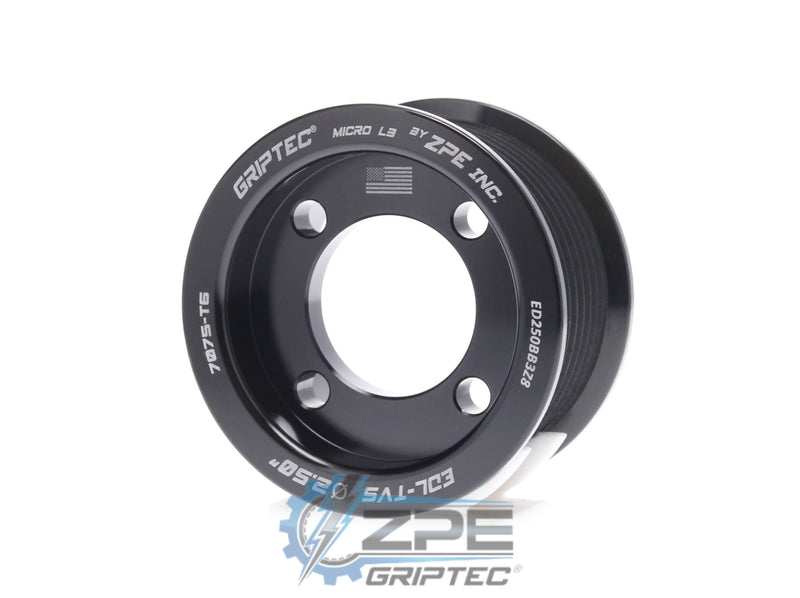 ZPE GripTec® Edelbrock GTO LS2 8 Rib Supercharger Pulley