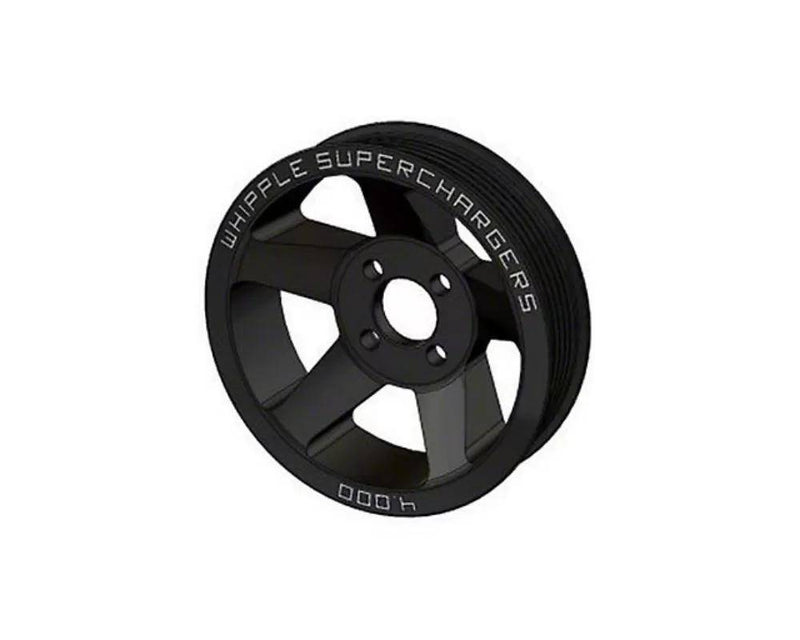 2007-2014 Ford Mustang Shelby GT500 Whipple 3.250" Black 10-Rib 4-Bolt Supercharger Pulley