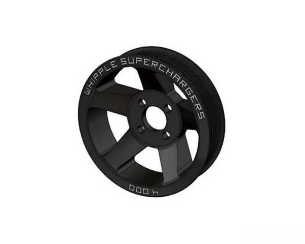 2007-2014 Ford Mustang Shelby GT500 Whipple 3.000" Black 10-Rib 4-Bolt Supercharger Pulley
