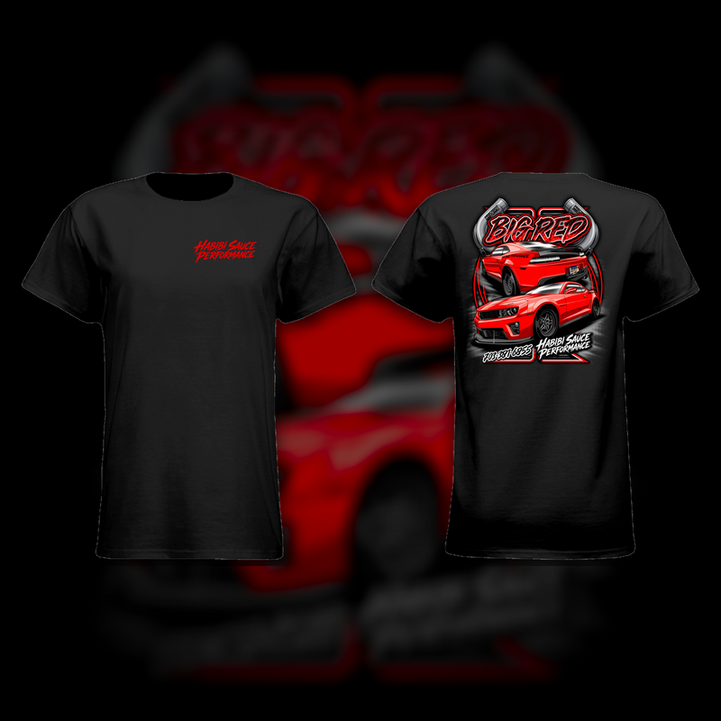 HSP Big Red Women's T-Shirt front and back