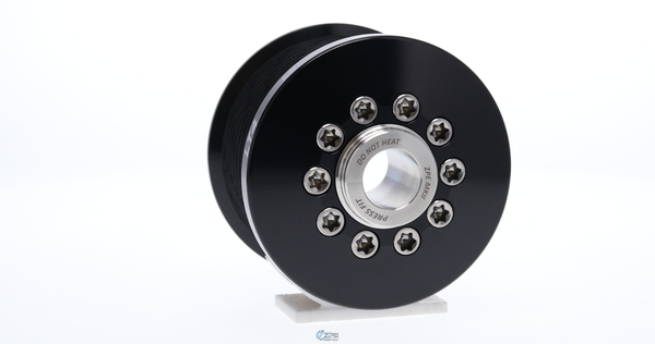 Representative photo - 2.90" 7 Rib ZPE GripTec® 2pc MKFX Lotus L3V Black Pulley & Hub Kit