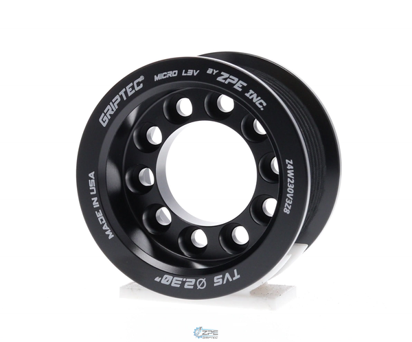 LT4 Z06 MKII Pulley Ø 2.30" Black W/GripTec® V3 (Pulley Only) Wetsump