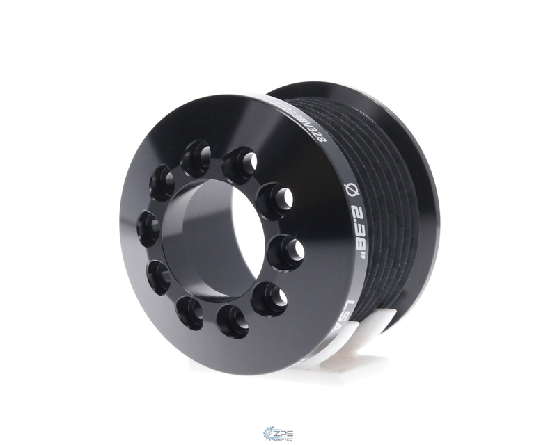 Representative photo - 2.38" 8 Rib ZPE GripTec® 2pc MKII LSA on LS2 L3V Black Pulley Only