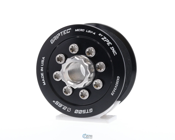 Representative photo - 2.65" 10 Rib ZPE GripTec® 2pc 2013-2014 GT500 L2V Black Pulley & Hub Kit