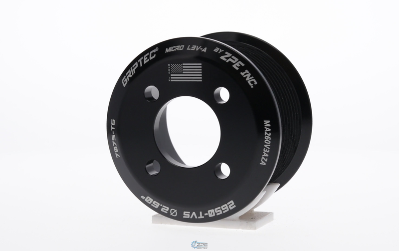 ZPE GripTec® Magnuson Too High PSI 12 Rib Negative .140 Offset Supercharger Pulley