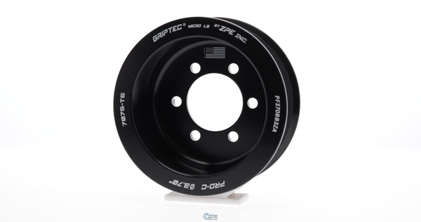 Representative photo - 3.65" 10 Rib ZPE GripTec® 2pc ProCharger Standard L3 Black Pulley Only
