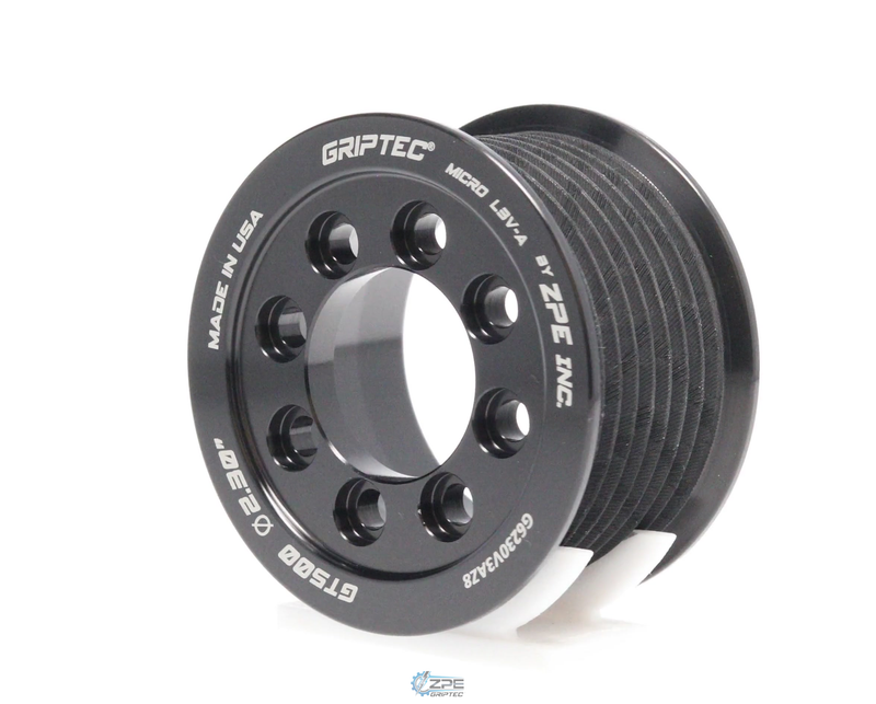 Representative photo - 57.6mm 8 Rib CONVERSION ZPE GripTec® 2pc Audi 4 Bolt L3V-A Black Pulley Only