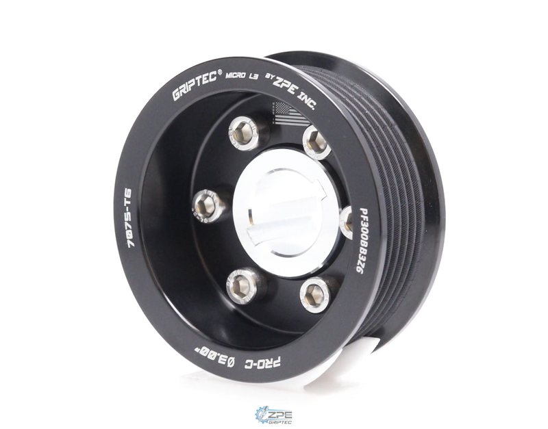 ZPE GripTec® Pro Charger Offset 8 Rib Supercharger Pulley