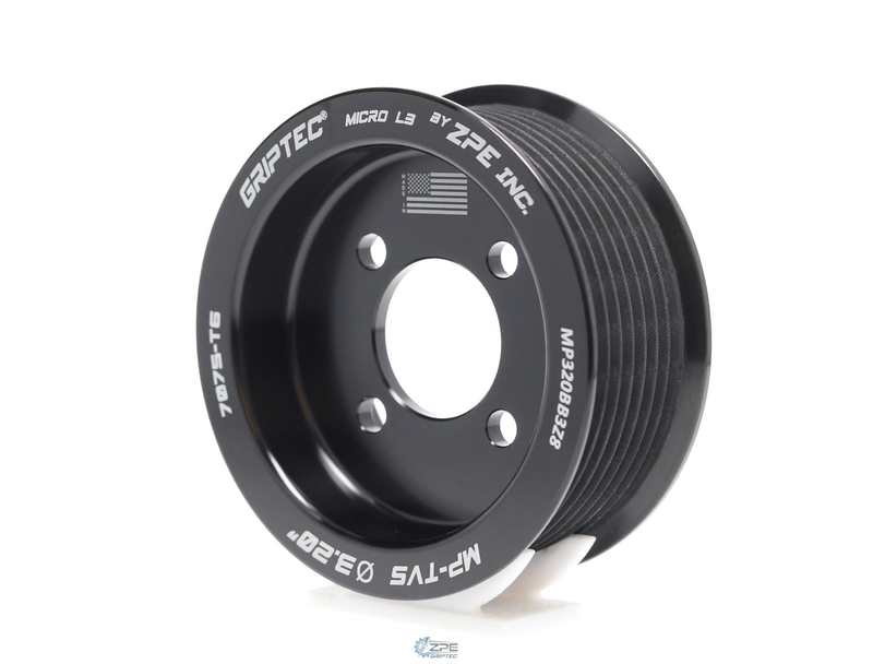 Representative photo - 3.20" 7 Rib ZPE GripTec® 2pc Magnuson TVS L3 Black Pulley Only