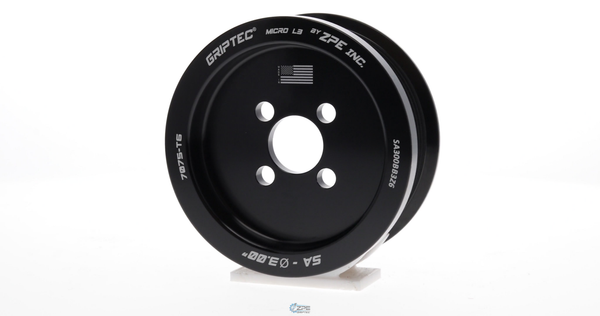 3.00" 6 Rib ZPE GripTec® Saleen L3 Black Pulley