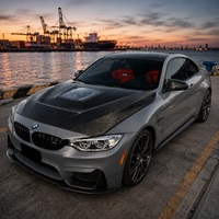 2015-2021 BMW M3/M4 Glass Engine Cover Carbon Fiber Hood | F80/F82/F83 2