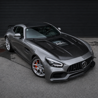 2016-2021 Mercedes AMG GT/GTS/GTC/GTR Glass Engine Cover Carbon Fiber Hood | C190/R190 6
