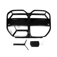 2021+ BMW 4-Series Gloss Black CSL Style Kidney Grilles | G26 4