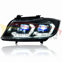 2005-2012 BMW 3-Series/M3 Yellow-White DRL Ikon Style LED Headlights | E90/E91 5