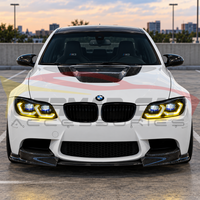 2005-2012 BMW 3-Series/M3 Yellow-White DRL Ikon Style LED Headlights | E90/E91 2