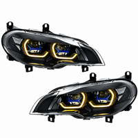2007-2013 BMW X5/X5M Yellow-White G05 Laser Style LED Headlights | E70 6