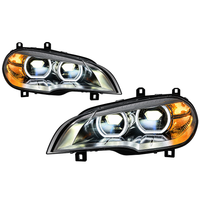 2007-2013 BMW X5/X5M Yellow-White Laser Style LED Headlights | E70 6