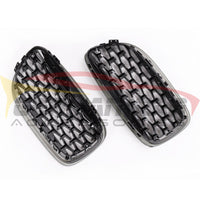 2009-2013 BMW 3-Series Diamond Kidney Grilles | E90/E91/E92/E93 | LCI 4