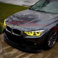 2012-2018 BMW 3-Series CSL Style Headlights Yellow DRL Modules | F30 3
