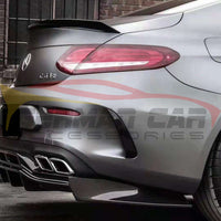 2015-2023 Mercedes-Benz C-Class/C63 AMG PSM Style 3 Piece Carbon Fiber Rear Diffuser | W205 3