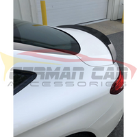 2015-2023 Mercedes-Benz C-Class AMG Style Carbon Fiber Trunk Spoiler | W205 3