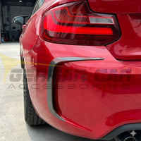 2016-2021 BMW M2 Carbon Fiber Rear Bumper Splitters | F87 3