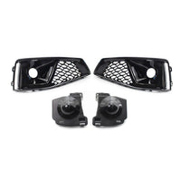 2017-2020 Audi RS4 Style Fog Light Grilles | B9 A4/S4 3