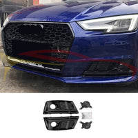 2017-2020 Audi RS4 Style Fog Light Grilles | B9 A4/S4 5