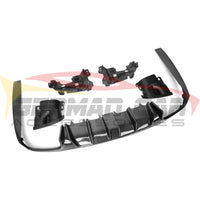 2017-2020 Mercedes-Benz E-Class Carbon Fiber Rear Diffuser with LED Brake Light and Exhaust Tips | W213 6