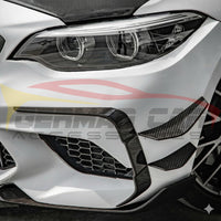 2019-2021 BMW M2 Competition/M2 CS Carbon Fiber Front Bumper Canards | F87 2