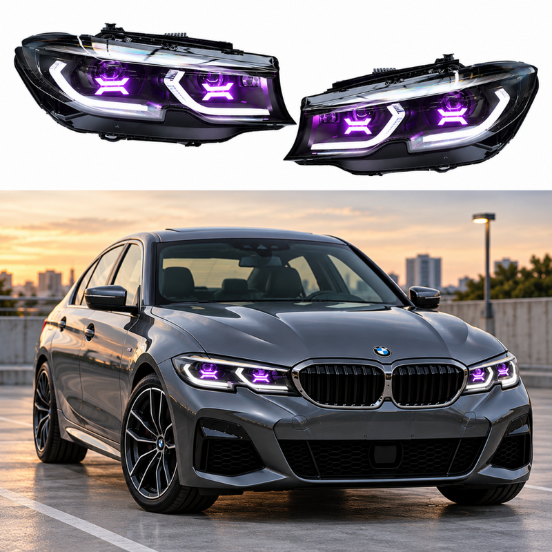 2019-2022 BMW 3-Series RGB OSS Style LED Headlights | G20 Pre-LCI