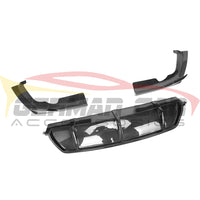 2019-2023 BMW X6 3 Piece Carbon Fiber Rear Diffuser with Splitters | G06 3