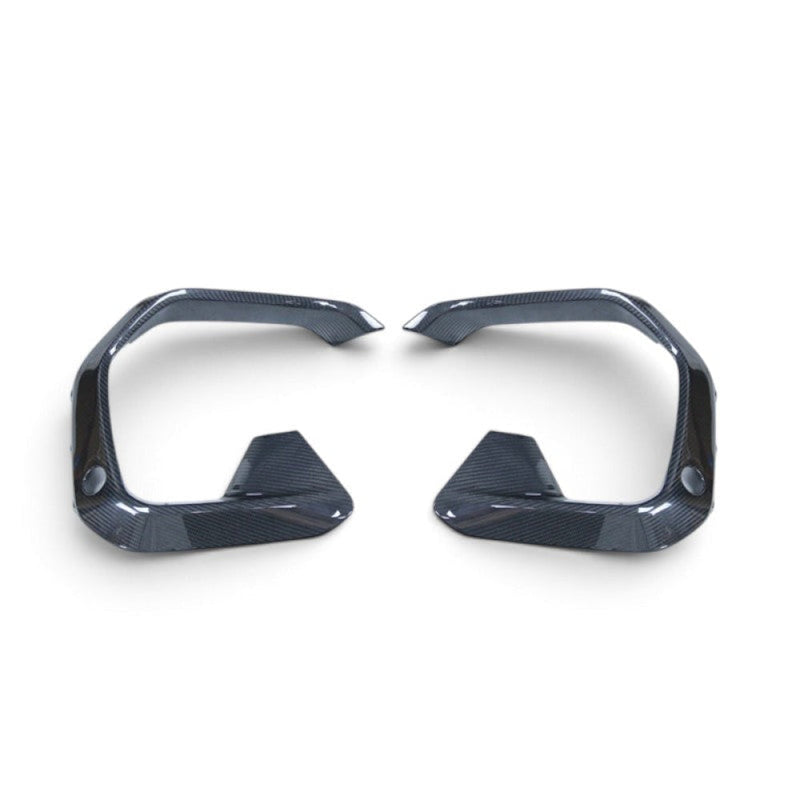 2019-2023 BMW X6M Carbon Fiber LD Style Upper Front Bumper Splitters | F96