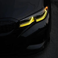 2019-2026 BMW 3-Series CSL Style Headlights Yellow DRL Modules | G20