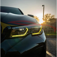 2019-2026 BMW 3-Series CSL Style Headlights Yellow DRL Modules | G20 3