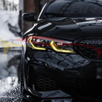 2019-2026 BMW 3-Series CSL Style Headlights Yellow DRL Modules | G20 6