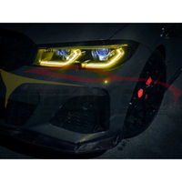 2019-2026 BMW 3-Series CSL Style Headlights Yellow DRL Modules | G20 5
