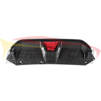 2021-2023 BMW M5 Carbon Fiber CS Style Rear Diffuser with LED Brake Light | F90 LCI 3