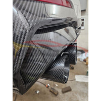 2021+ BMW 4-Series Carbon Fiber S Style 3 Piece Rear Diffuser | G22/G23 4