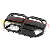 2021+ BMW 4-Series Gloss Black CSL Style Kidney Grilles | G26 6