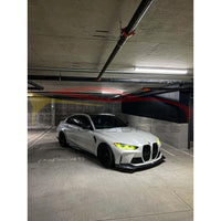 2021+ BMW M3/M4 Carbon Fiber V Style 3 Piece Front Lip | G80/G82/G83 4