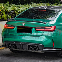2021+ BMW M3/M4 V Style Carbon Fiber Rear Bumper Splitters | G80/G82/G83 3